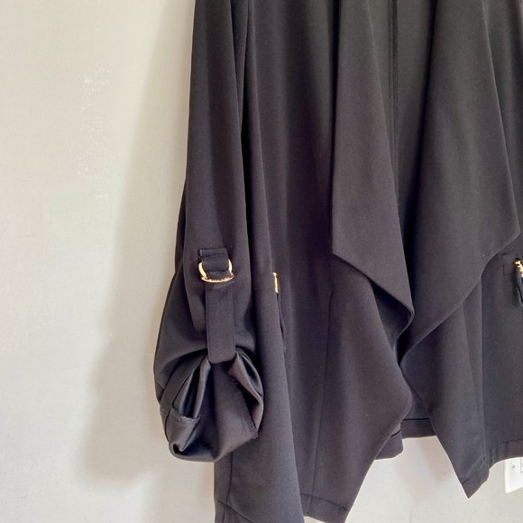 Anne Klein Relaxed Fit Black Blazer [L] - Picture 4 of 7